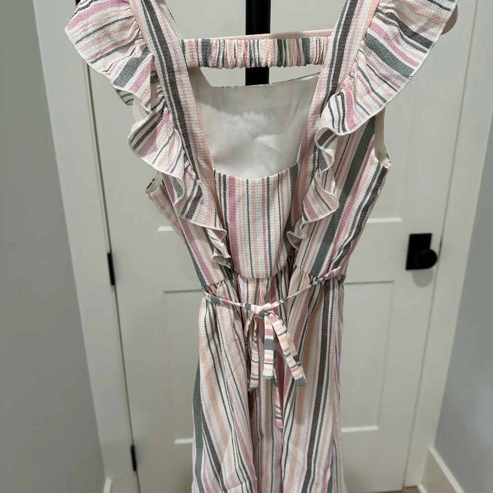 Striped Ruffle Dress - Picture 3 of 5